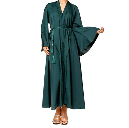 Umbrella Cut Abaya (Green)