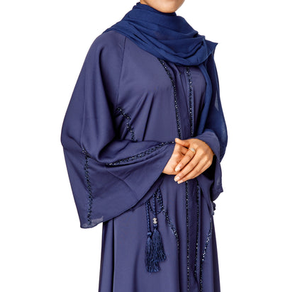 Umbrella Cut Abaya (Navy Blue)