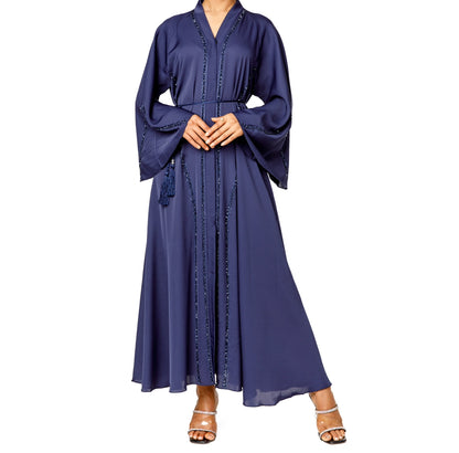 Umbrella Cut Abaya (Navy Blue)