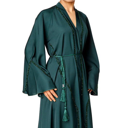 Umbrella Cut Abaya (Green)