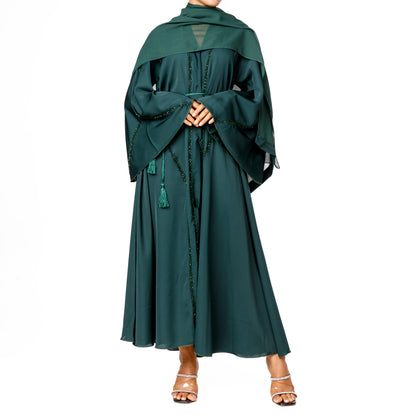 Umbrella Cut Abaya (Green)