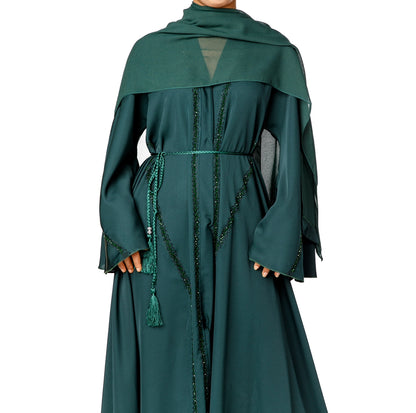 Umbrella Cut Abaya (Green)