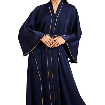 Gem Abaya (Black and Navy)