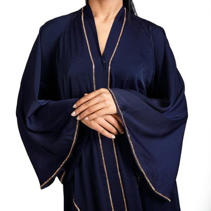 Gem Abaya (Black and Navy)