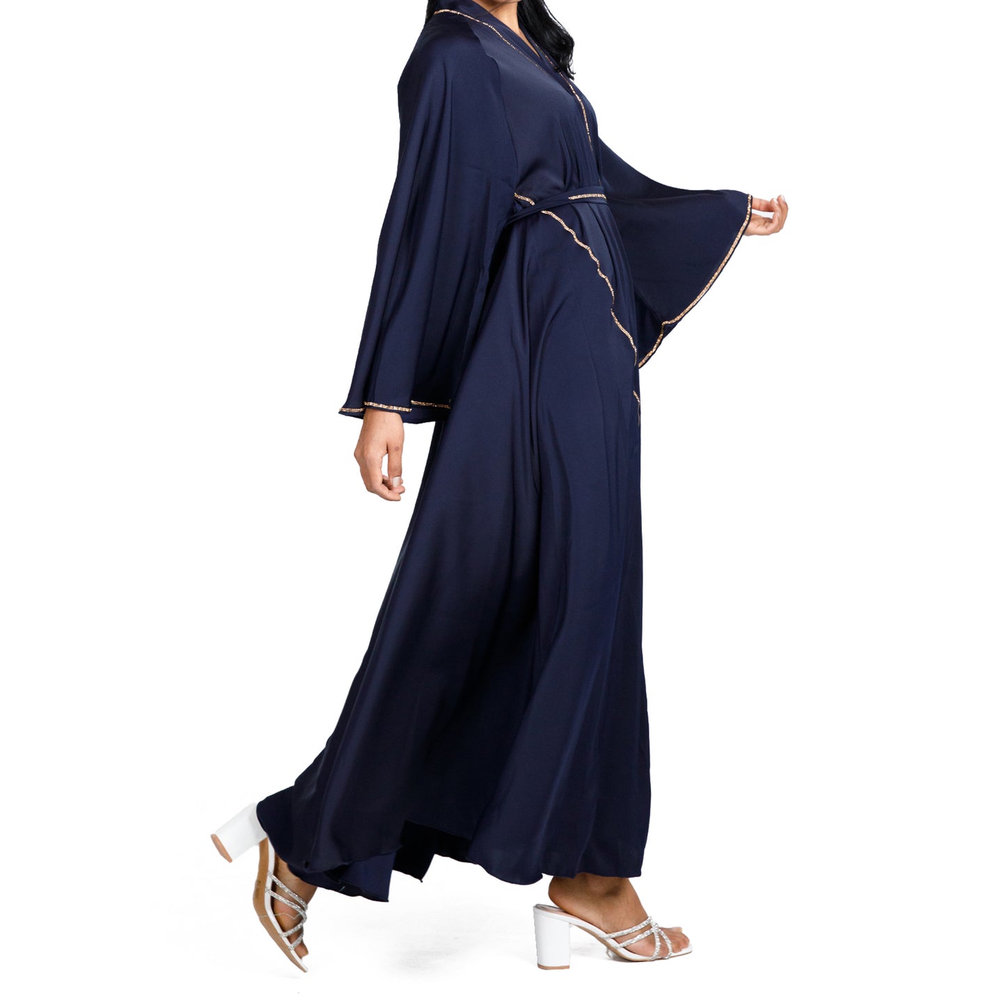 Gem Abaya (Black and Navy)