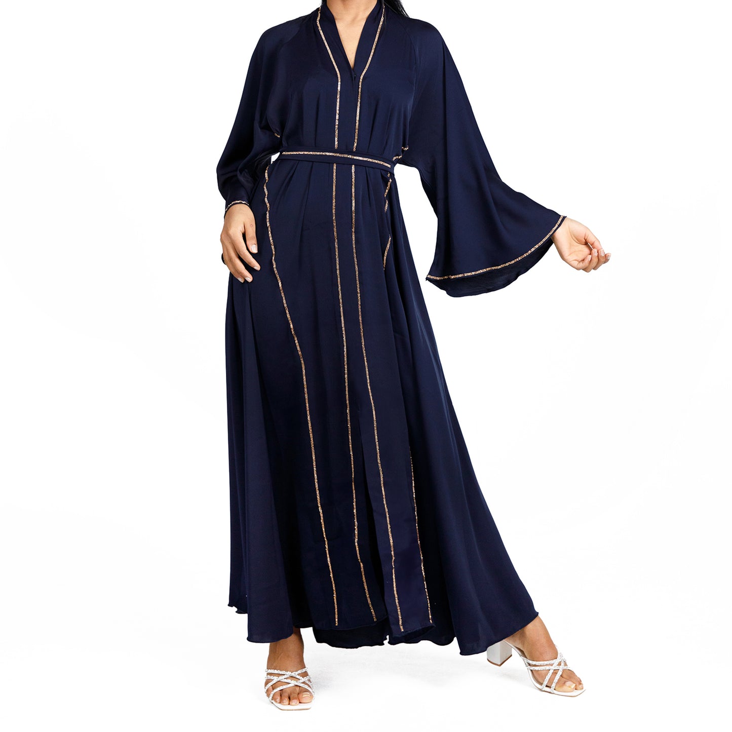 Gem Abaya (Black and Navy)